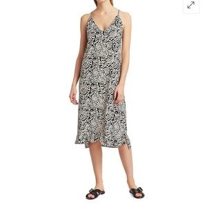 Munthe Establish Animal Print Midi Slip Dress Size 2